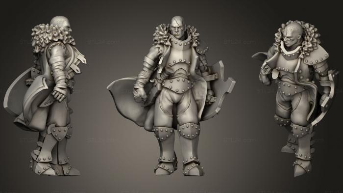 Статуэтки герои, монстры и демоны (Рыцарь Царства1, STKM_1092) 3D модель для ЧПУ станка